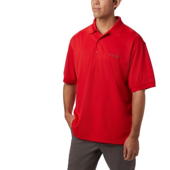 Pánské Polo Columbia PFG Perfect Cast Tall Červené LGZJEO748